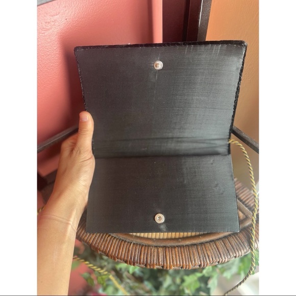 VINTAGE velvet tinsel purse - Picture 4 of 7